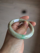 Load image into Gallery viewer, 54.6mm certified 100% natural Type A sunny green/brown/gary jadeite jade bangle AR79-2789