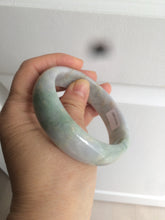 Load image into Gallery viewer, 57.6mm certified type A 100% Natural green yellow purple jadeite jade bangle K94-9897