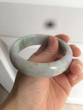 Load image into Gallery viewer, 57.6mm certified type A 100% Natural green yellow purple jadeite jade bangle K94-9897