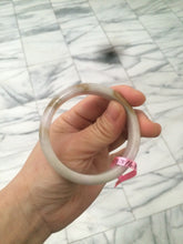 Load image into Gallery viewer, 53.5mm 100% natural Type A green/brown/purple jadeite jade bangle B33