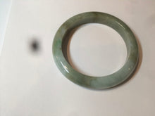 Load image into Gallery viewer, 53.2mm certificated Type A 100% Natural green/brown Jadeite Jade bangle AM65-4191