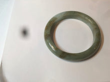 Load image into Gallery viewer, 53.2mm certificated Type A 100% Natural green/brown Jadeite Jade bangle AM65-4191