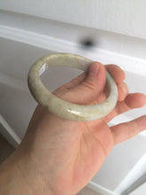 Load image into Gallery viewer, 54.6mm certified 100% natural Type A sunny green/brown/gary jadeite jade bangle AR79-2789