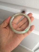Load image into Gallery viewer, 54.6mm certified 100% natural Type A sunny green/brown/gary jadeite jade bangle AR79-2789