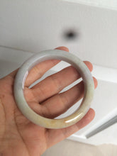 Load image into Gallery viewer, 53.5mm 100% natural certified yellow/green/purple (福禄寿)jadeite jade bangle K91-1015