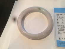Load image into Gallery viewer, 55.5 mm Certified type A 100% Natural sunny green light purple Jadeite bangle AD54-1106 卖了