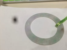 Load image into Gallery viewer, 55.5mm Certified Type A 100% Natural sunny green/purple/red (福禄寿) thin Jadeite Jade bangle U67-1443