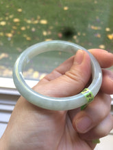 Load image into Gallery viewer, 50.8mm certified Type A 100% Natural light green Jadeite Jade bangle M38-5950