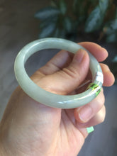 Load image into Gallery viewer, 50.8mm certified Type A 100% Natural light green Jadeite Jade bangle M38-5950