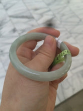 Load image into Gallery viewer, 50.8mm certified Type A 100% Natural light green Jadeite Jade bangle M38-5950