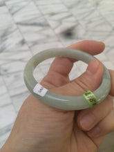 Load image into Gallery viewer, 50.8mm certified Type A 100% Natural light green Jadeite Jade bangle M38-5950