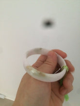 Load image into Gallery viewer, 52.6mm certified Type A 100% Natural white/pink/green/yellow thin Jadeite Jade bangle AB5-9116