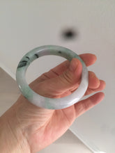 Load image into Gallery viewer, 57mm certified 100% natural Type A green/purple jadeite jade bangle AF10-0623