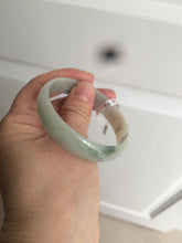 Load image into Gallery viewer, 52.9mm Certified Type A 100% Natural light green/brown Jadeite Jade bangle KS77-2354