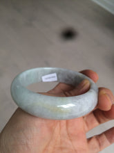 Load image into Gallery viewer, 57.6mm certified type A 100% Natural green white jadeite jade bangle K93-1031