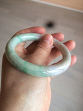 Load image into Gallery viewer, 56mm certified 100% natural sunny green/white/purple/yellow round cut jadeite jade bangle AF9-8927