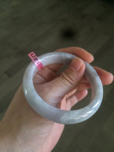 Load image into Gallery viewer, Sale! 54.5mm type A 100% Natural light purple/white/gray Jadeite Jade bangle B29