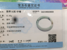 Load image into Gallery viewer, 52.7mm certified Type A 100% Natural green/brown/white Jadeite Jade bangle AE22-3033
