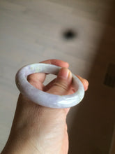 Load image into Gallery viewer, 53.8mm certified Type A 100% Natural light green/purple/brown Jadeite Jade bangle AT43-1650