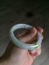 Load image into Gallery viewer, 53mm certificated Type A 100% Natural light green/yellow/purple Jadeite Jade bangle L106-2747