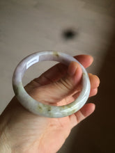 Load image into Gallery viewer, 53.8mm certified Type A 100% Natural light green/purple/brown Jadeite Jade bangle AT43-1650