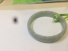 Load image into Gallery viewer, 52mm certified Type A 100% Natural light green thin jadeite jade bangle AH10-3438