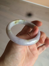 Load image into Gallery viewer, 53.8mm certified Type A 100% Natural light green/purple/brown Jadeite Jade bangle AT43-1650