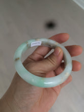 Load image into Gallery viewer, 55.7mm Certified Type A 100% Natural sunny green Jadeite Jade bangle A65-3328