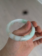 Load image into Gallery viewer, 55.7mm Certified Type A 100% Natural sunny green Jadeite Jade bangle A65-3328