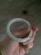 Load image into Gallery viewer, 53mm certificated Type A 100% Natural light green/yellow/purple Jadeite Jade bangle L106-2747