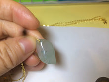 Load image into Gallery viewer, 100% natural type A jadeite jade icy Willow leaves pendants SN (Clearance item)
