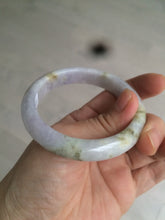 Load image into Gallery viewer, 53.8mm certified Type A 100% Natural light green/purple/brown Jadeite Jade bangle AT43-1650