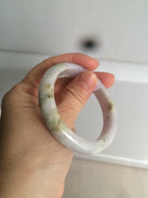 Load image into Gallery viewer, 53.8mm certified Type A 100% Natural light green/purple/brown Jadeite Jade bangle AT43-1650