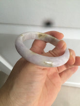 Load image into Gallery viewer, 53.8mm certified Type A 100% Natural light green/purple/brown Jadeite Jade bangle AT43-1650