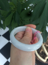 Load image into Gallery viewer, 53.6mm 100% natural Type A white/yellow jadeite jade bangle Y62