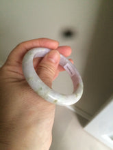 Load image into Gallery viewer, 53.8mm certified Type A 100% Natural light green/purple/brown Jadeite Jade bangle AT43-1650