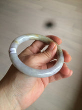 Load image into Gallery viewer, 59.2mm Certified Type A 100% Natural green/yellow/purple round cut Jadeite Jade bangle AT42-1631