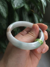Load image into Gallery viewer, 52.7mm certified Type A 100% Natural green/brown/white Jadeite Jade bangle AE22-3033
