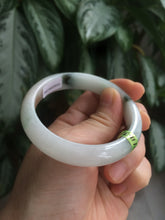 Load image into Gallery viewer, 52.7mm certified Type A 100% Natural green/brown/white Jadeite Jade bangle AE22-3033