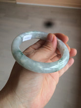 Load image into Gallery viewer, 55.6mm Certified type A 100% Natural light green/purple Jadeite bangle AF6-6117