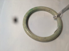 Load image into Gallery viewer, 59.5mm Certified Type A 100% Natural sunny green/yellow Jadeite Jade bangle D53-2599