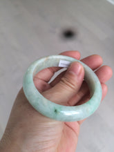 Load image into Gallery viewer, 51.8mm Certified type A 100% Natural sunny green Jadeite Jade bangle E45-0216