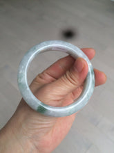 Load image into Gallery viewer, 55.6mm Certified type A 100% Natural light green/purple Jadeite bangle AF6-6117