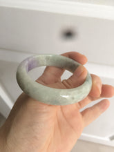 Load image into Gallery viewer, 52.6mm 100% natural Type A light green/purple jadeite jade bangle AR42-2209