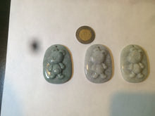 Load image into Gallery viewer, 100% Natural light green Jadeite Jade little doggy pendant A64