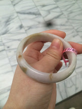 Load image into Gallery viewer, 53.5mm 100% natural Type A green/brown/purple jadeite jade bangle B33