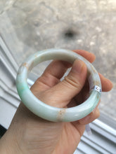 Load image into Gallery viewer, 55.7mm Certified Type A 100% Natural sunny green Jadeite Jade bangle A65-3328