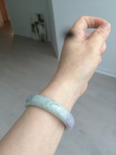 Load image into Gallery viewer, 52.6mm 100% natural Type A light green/purple jadeite jade bangle AR42-2209