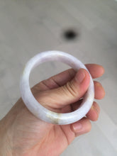 Load image into Gallery viewer, 53.5mm certificated Type A 100% Natural light purple/white/yellow Jadeite Jade bangle AH63-4028