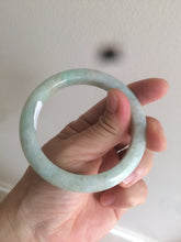 Load image into Gallery viewer, 54.6mm certified 100% natural Type A sunny green jadeite jade bangle E47-0222
